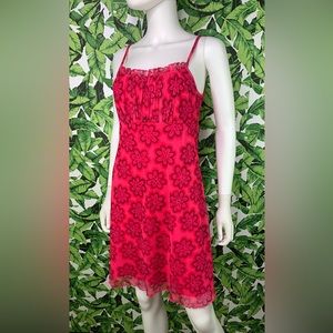 Vintage 90s Y2K California Concepts Dress Women's Size M Retro Flowers Babydoll